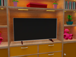 TV 엔터테인먼트 3D 모델