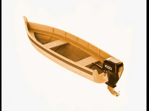 motorboat 2021 3D Model