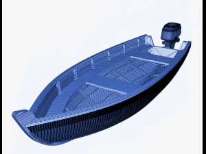 motorboat 2021 3D Model