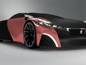 carro esportivo-peugeot-onyx Modelo 3D