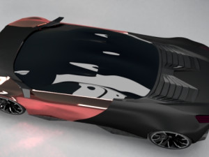 sports-car-peugeot-onyx Model 3D