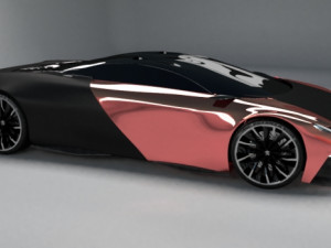 sports-car-peugeot-onyx Model 3D
