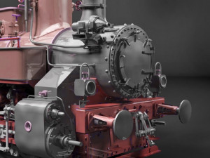 mav class 475 steam engine locomotive tank engine for classic train Modèle 3D