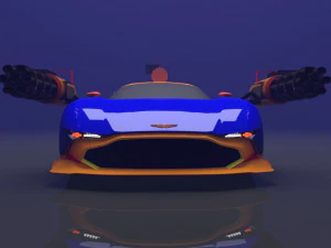 aston martin vulcan car 2021 with 3D Model