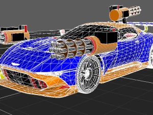 aston martin vulcan car 2021 with 3D Model