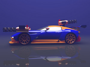 aston martin vulcan car 2021 with 3D Модель