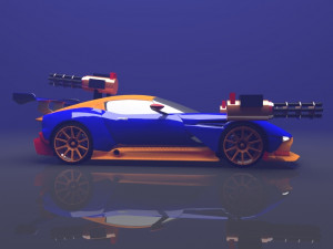 aston martin vulcan car 2021 with 3D Модель