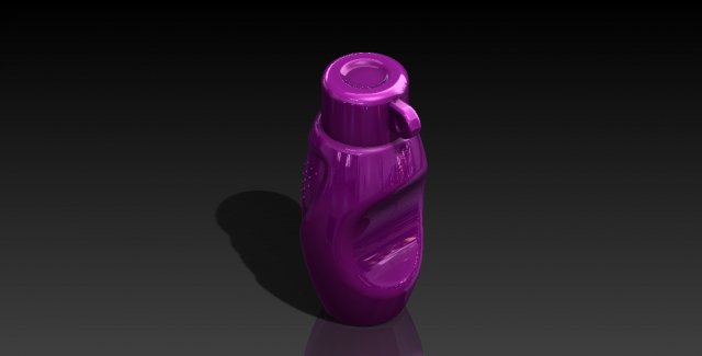 water bottle 3D Model .c4d .max .obj .3ds .fbx .stl .blend 