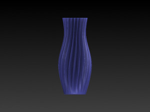 blue glass vase Modelo 3D