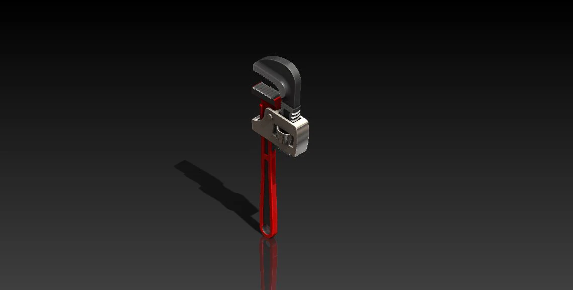 pipe wrenchstl 3D Print Model .c4d .max .obj .3ds .fbx .stl .blend 