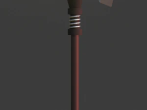 Axt - Cyberpunk - Low Poly 3D Modell