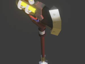 axe - cyberpunk - low poly 3D 모델