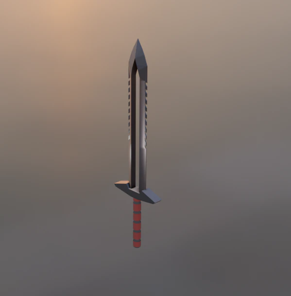 ollow sword low polly 3D Model .c4d .max .obj .3ds .fbx .stl .blend 