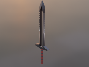 ollow sword low polly 3D Model