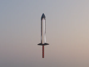 ollow sword low polly 3D Model