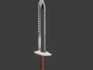 ollow sword low polly 3D Model