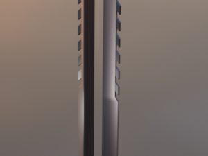 ollow sword low polly Model 3D