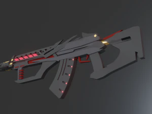 cyber punk machine low poly 3D Model