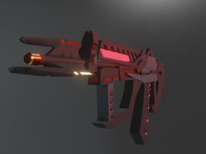 cyber punk machine low poly 3D 모델