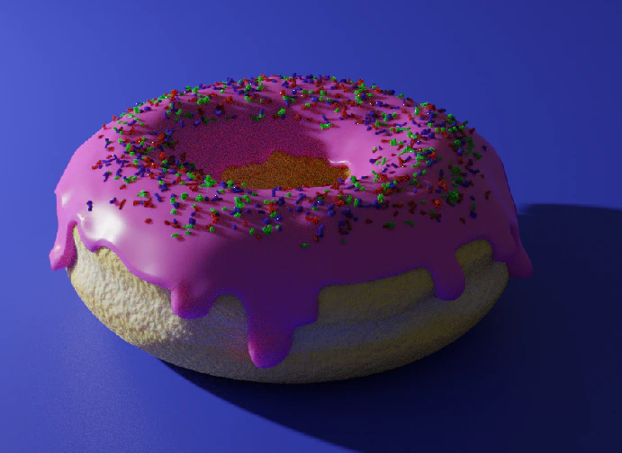 sweet donut 3D Model .c4d .max .obj .3ds .fbx .stl .blend 