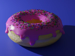 słodki pączek Model 3D