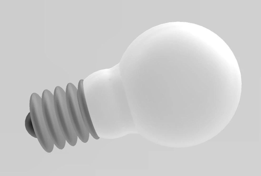 light bulb 3D Print Model .c4d .max .obj .3ds .fbx .stl .blend 