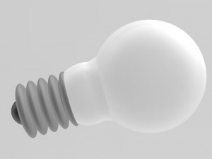 light bulb 3D 打印模型