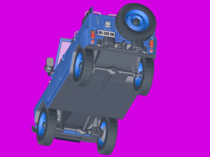 uaz-469 - russian hammer 3D Model