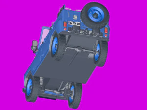 uaz-469 - russian hammer 3D Model