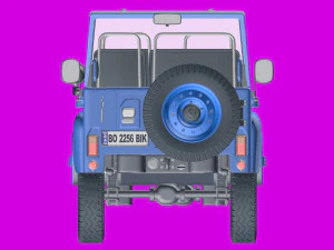 uaz-469 - russian hammer 3D Model