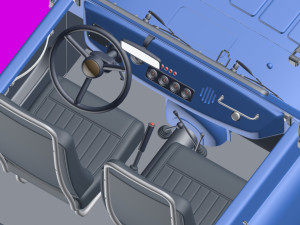 uaz-469 - russian hammer 3D Model