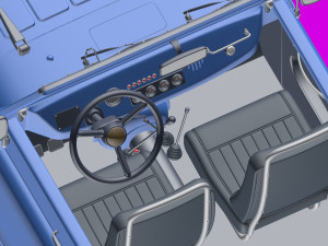 uaz-469 - russian hammer 3D Model