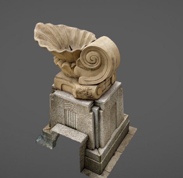 city-fountain Model 3D .c4d .max .obj .3ds .fbx .stl .blend 