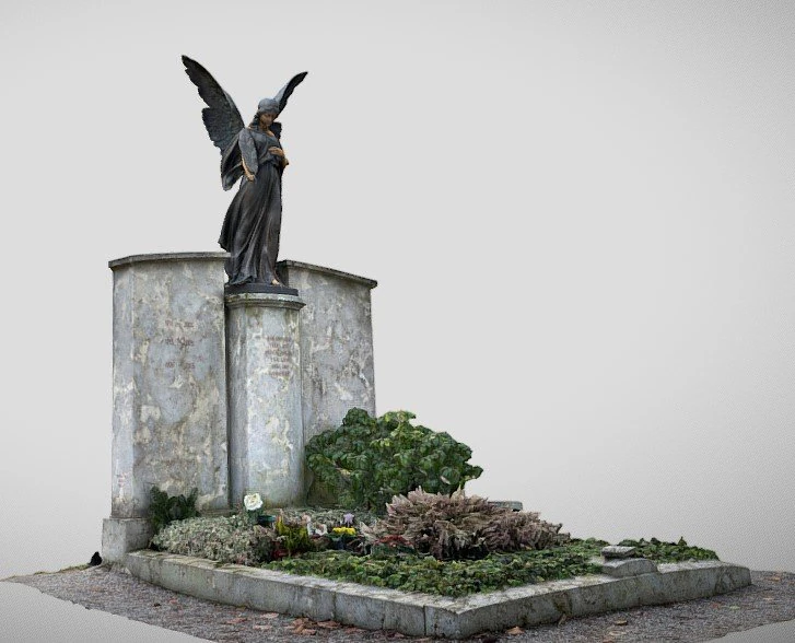 gravestone 3D Model .c4d .max .obj .3ds .fbx .stl .blend 