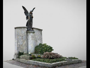 समाधि के ऊपर का पत्थर 3D मॉडल