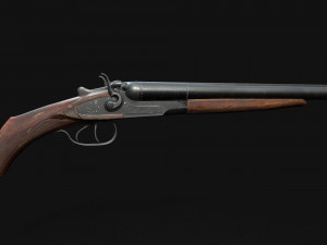 sawn-off shottoz-63 low-poly game-ready 3D Model
