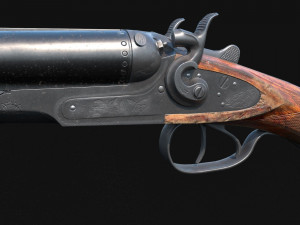sawn-off shottoz-63 low-poly game-ready 3D Model