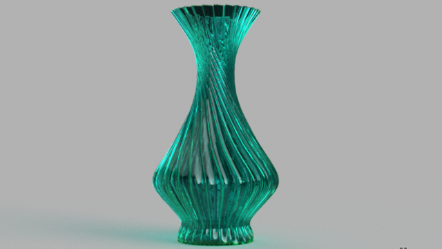 flower vase 3D Модель .c4d .max .obj .3ds .fbx .stl .blend 