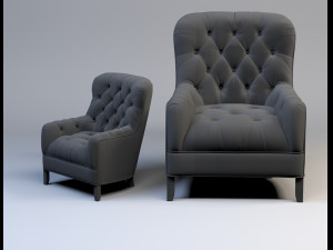 singel sofa Modèle 3D