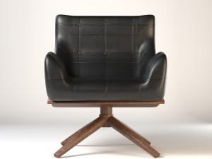 modern leather chair Model 3D
