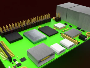 malina pi 4 Model 3D