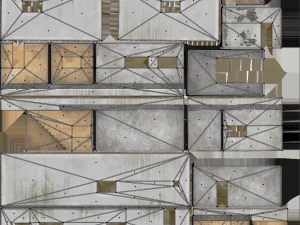 abandoned radio observatory building with satelitte dish 3D Model