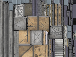 abandoned radio observatory building with satelitte dish Model 3D