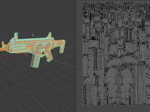 beretta arx-160 assault rifle 3D Model
