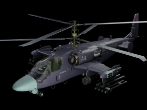 Russian helicopter Kamov Ka-52 alligator Modelo 3D