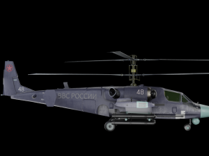 Russian helicopter Kamov Ka-52 alligator Modello 3D