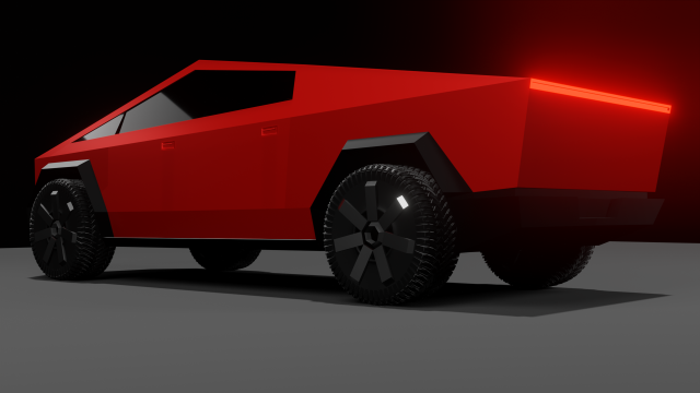 cybertruck tesla Model 3D .c4d .max .obj .3ds .fbx .stl .blend 