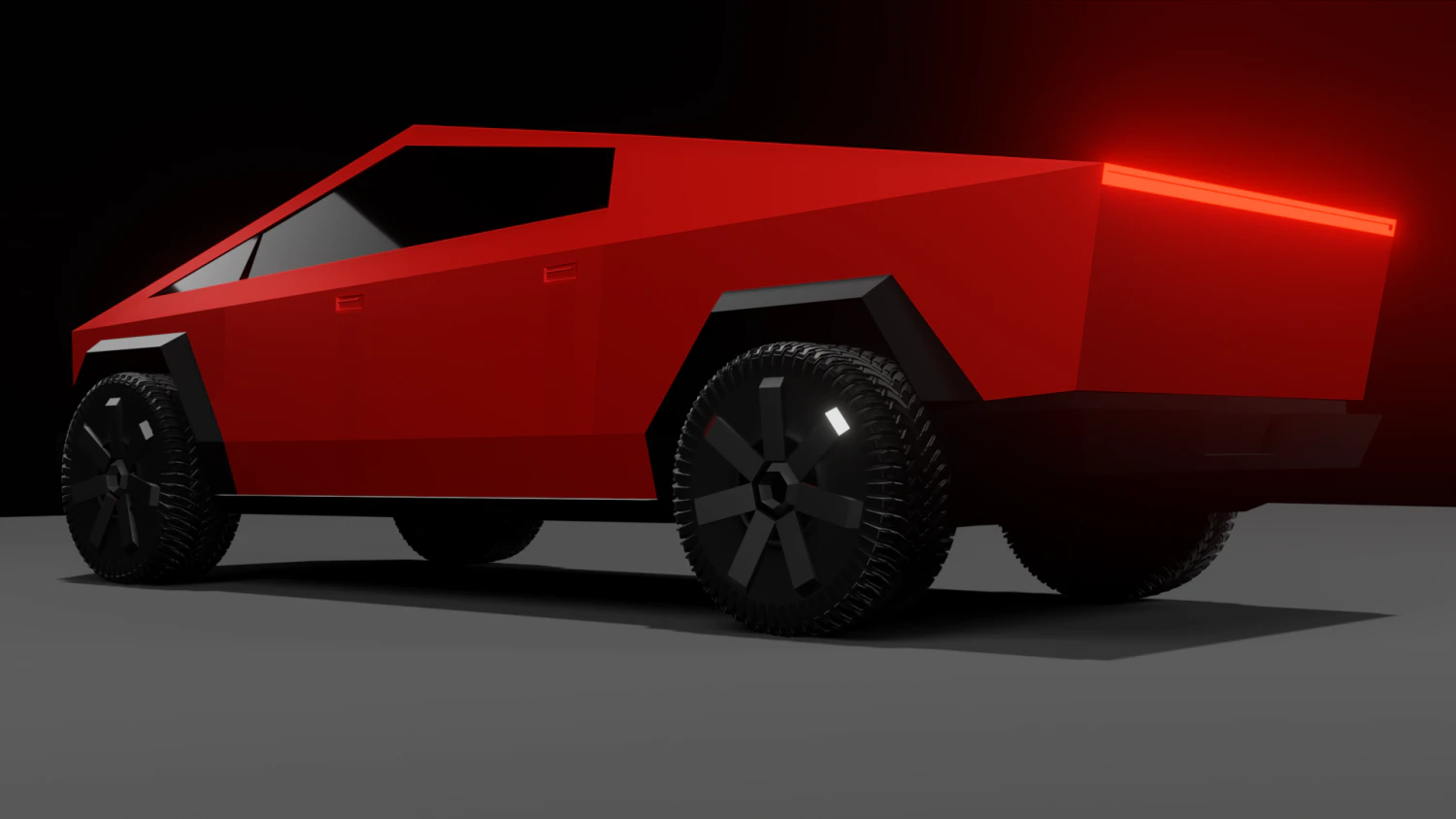 cybertruck tesla 3D Model .c4d .max .obj .3ds .fbx .stl .blend 
