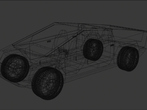 cybertruck tesla Model 3D