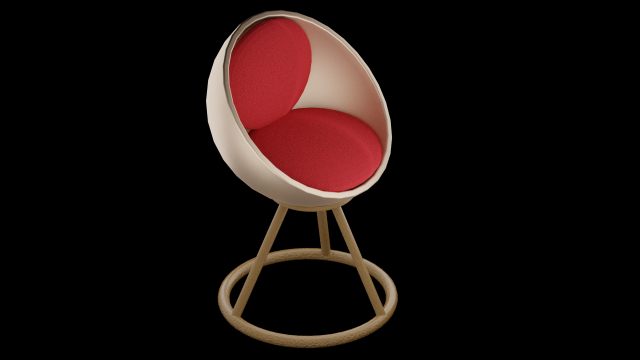 chill chair 3D Модель .c4d .max .obj .3ds .fbx .stl .blend 